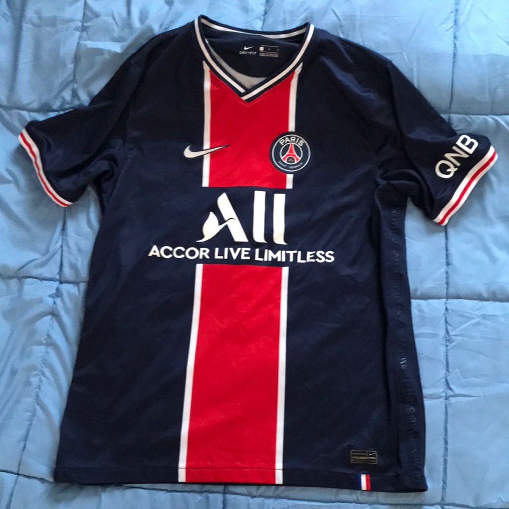 Nike Paris Saint-Germain Navy And Red Jersey Mbappe